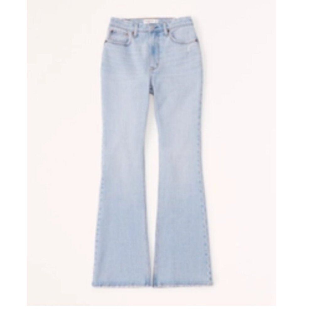 Abercrombie and Fitch Curve Love High Rise Vintage Flare Jean 27L - Picture 8 of 8